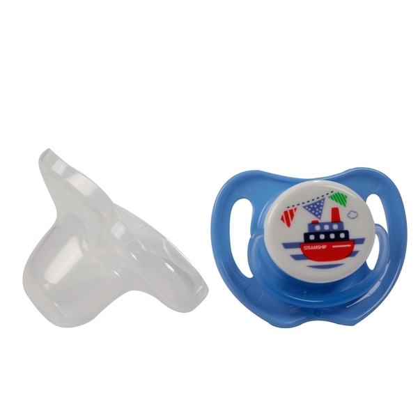 Пустушка Pigeon Кораблик, розмір S, синій (26979) - Pampik - 3