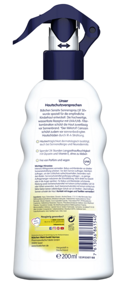 Дитячий сонцезахисний спрей Bubchen, SPF 50+, 200 мл - Pampik - 2