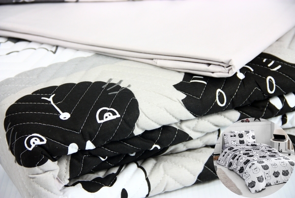 Комплект постільної білизни LightHouse Lovely Cats, ранфорс, 220х160 см, різнобарв'я (57548_1.5LH_4s) - Pampik - 6