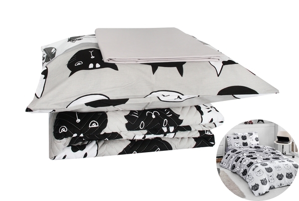 Комплект постільної білизни LightHouse Lovely Cats, ранфорс, 220х160 см, різнобарв'я (57548_1.5LH_4s) - Pampik - 2