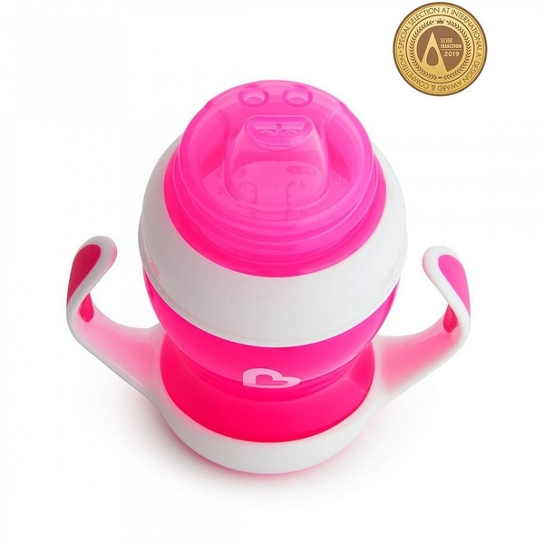 Чашка-непроливайка Munchkin Gentle Transition, 118 мл, рожевий (17129.02) - Pampik - 3