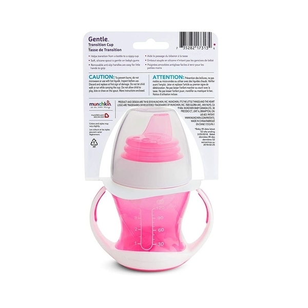 Чашка-непроливайка Munchkin Gentle Transition, 118 мл, рожевий (17129.02) - Pampik - 5