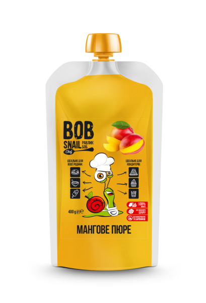 

Пюре фруктовое Bob Snail Манго, пастеризованное, 400 г