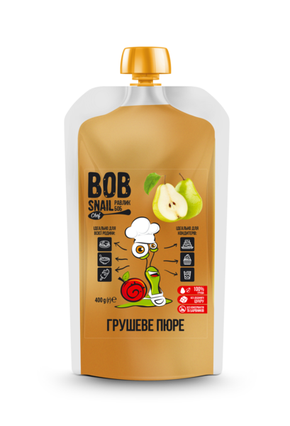 

Пюре фруктовое Bob Snail Груша, пастеризованное, 400 г