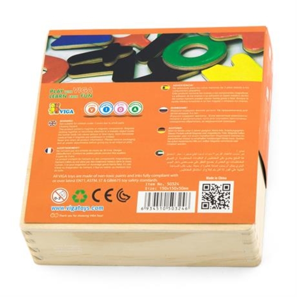 Набір для навчання Viga Toys Магнітні букви, 52 шт. (50324) - Pampik - 4