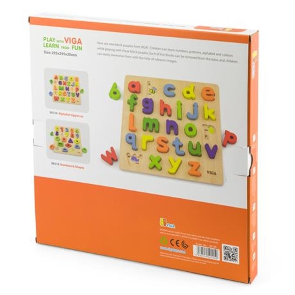Пазл Viga Toys Рядкове буква алфавіту (50125) - Pampik - 3