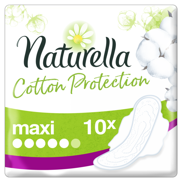 

Гигиенические прокладки Naturella Cotton Protection Ultra Maxi, 10 шт