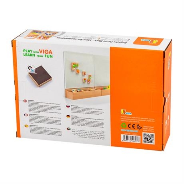 Магнітний пазл Viga Toys Транспорт, 32 ел. (50723) - Pampik - 3