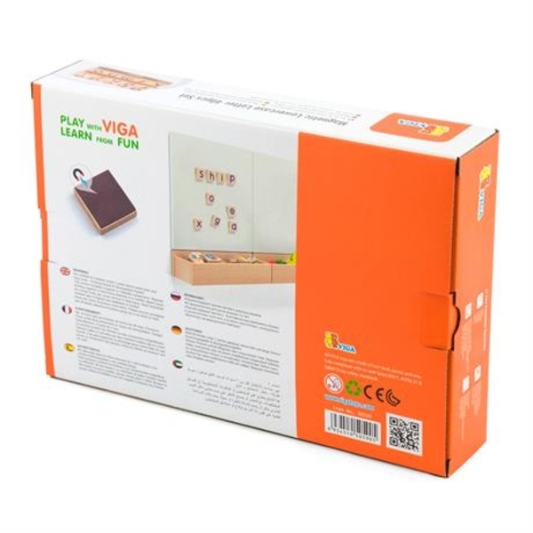 Набір Viga Toys Магнітні букви Малі, 40 шт. (50590) - Pampik - 3