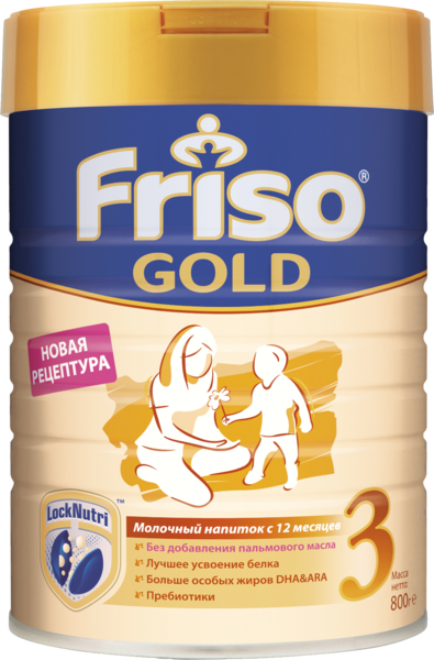 Молочна суміш Friso Gold 3, 800 г - Pampik
