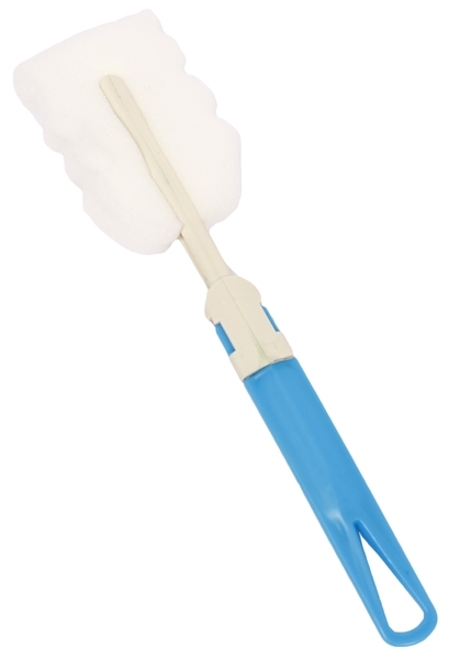 Подарок. Ершик для мытья бутылочек Lindo, поролоновый, голубой (Рk 013-А син) - Pampik