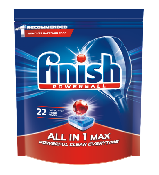 

Таблетки для посудомоечных машин Finish Powertball All in one Max, 22 шт