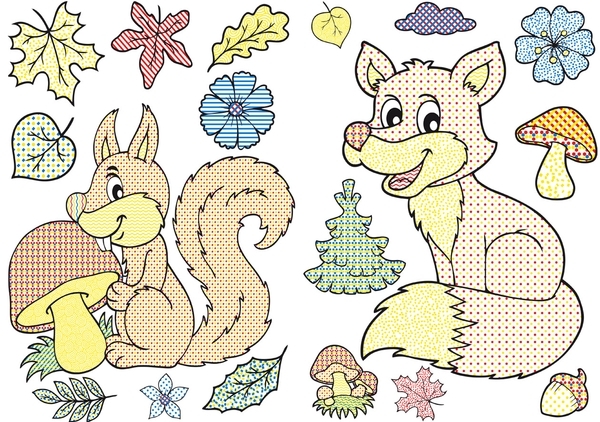 Лісові тварини. Великі водяні розмальовки - Pampik - 2