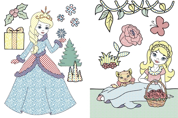 Подружки принцеси. Великі водяні розмальовки - Pampik - 2