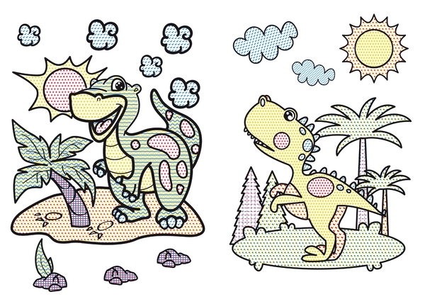 Динозаврики. Великі водяні розмальовки - Pampik - 2