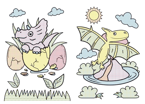 Динозаврики. Великі водяні розмальовки - Pampik - 3