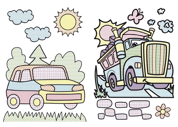 Транспорт. Великі водяні розмальовки - Pampik - 3