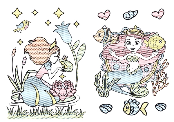 Принцеси. Великі водяні розмальовки - Pampik - 2