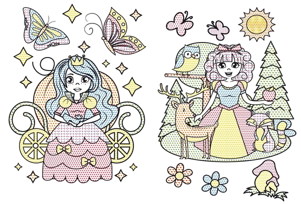 Принцеси. Великі водяні розмальовки - Pampik - 3