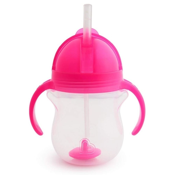Поильник-непроливайка с трубочкой Munchkin Tip&Sip, 207 мл, розовый (24188.04) - Pampik - 4