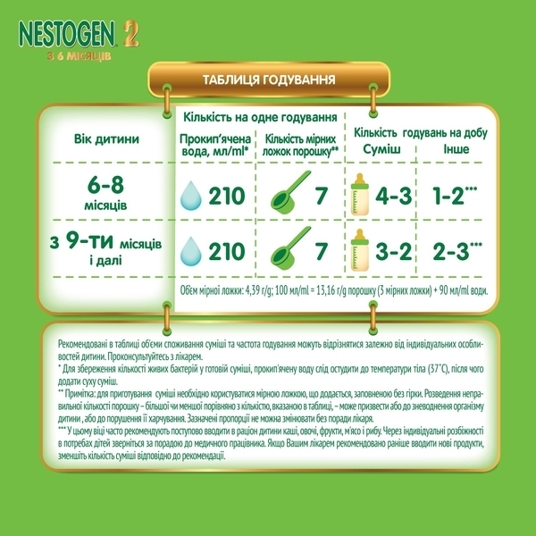 Суха молочна суміш Nestogen Prebio 2, 350 г - Pampik - 6