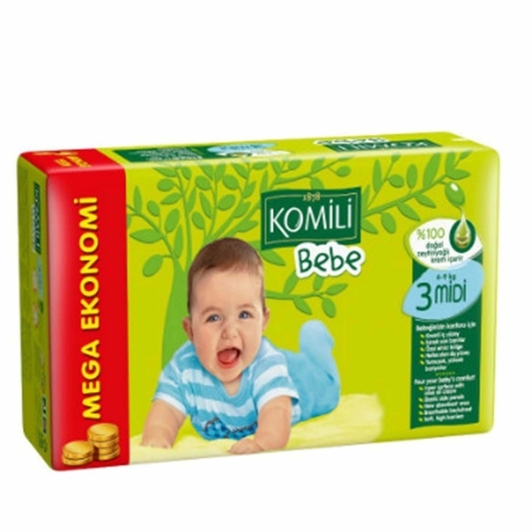 

Подгузники Komili Bebe 3 Midi (4-9 кг), 45 шт