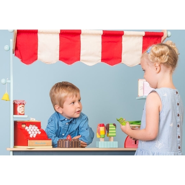 Ігровий набір Le Toy Van Кафе та Магазин 2 в 1, на колесах (TV317) - Pampik - 3