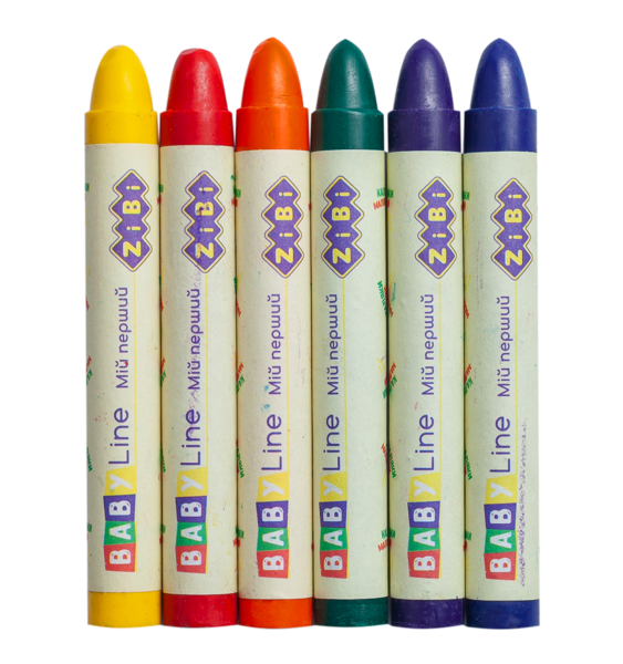 Карандаши восковые ZiBi Super Jumbo Baby Line, круглые, 6 шт. (ZB.2484) - Pampik - 2