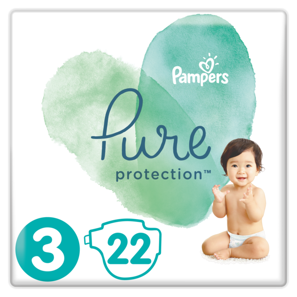 

Подгузники Pampers Pure Protection Midi 3 (6-10 кг), 22 шт