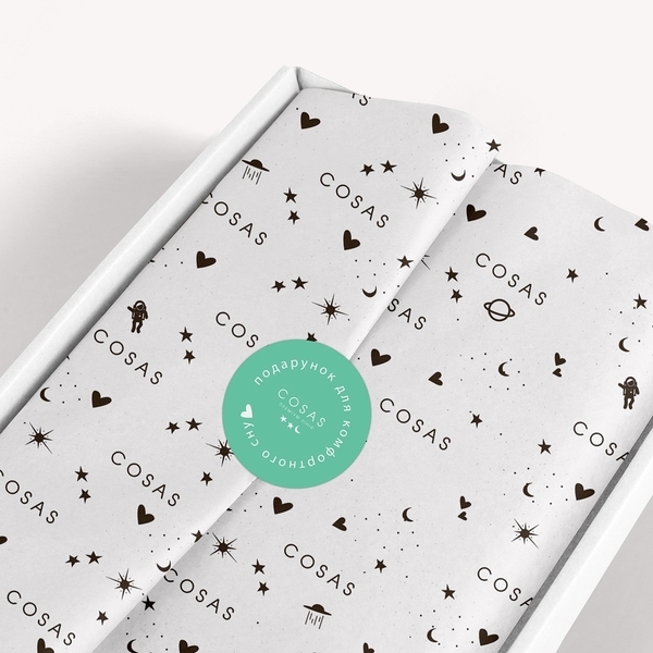 Комплект постільної білизни Cosas Зигзаг, ранфорс, 140х110 см, сірий з бірюзовим - Pampik - 8