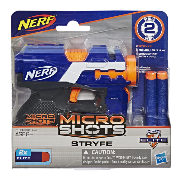 Бластер Hasbro Nerf Мікрошот Страйф, синій (E0489) - Pampik - 2