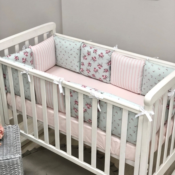 

Постельный комплект Маленькая Соня Baby Design Прованс, 120х60 см, мятный (720206