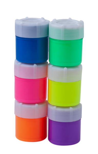 Акриловые краски ZiBi Kids Line, неоновые, 6 цветов (ZB.6661) - Pampik - 2