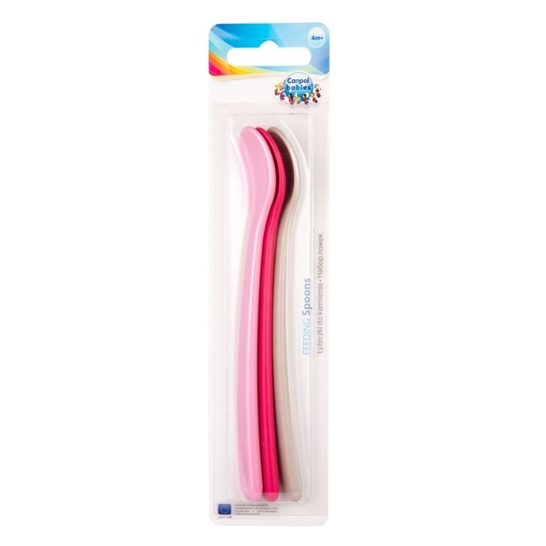 Ложечки для годування Canpol babies, 3 шт., Рожевий (23/582_pin) - Pampik - 9