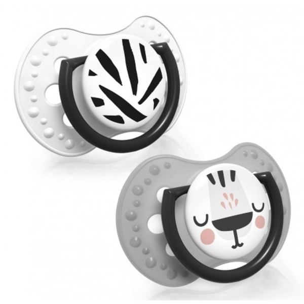 Пустушка силіконова симетрична Lovi Salt&Pepper, 6-18 міс., 2 шт. (22/879) - Pampik - 3