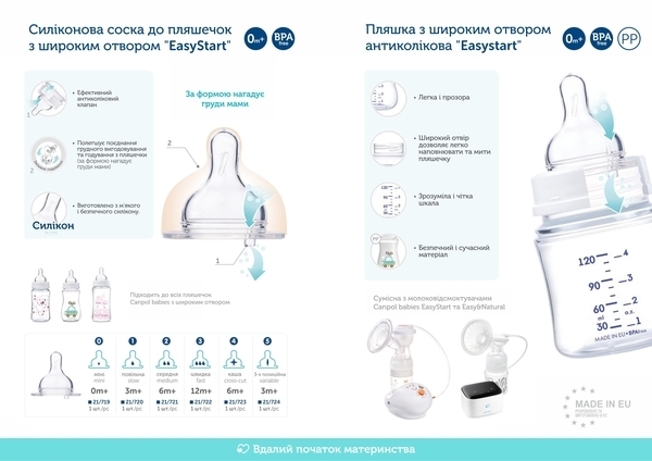 Набір Canpol babies: Пляшка з широким отвором Jungle, 240 мл + Рідина для миття пляшок і сосок, 500 мл, рожевий (0221_ua) - Pampik - 3