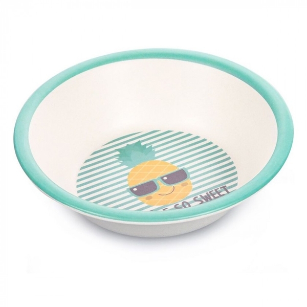 Мисочка бамбукова Canpol Babies So cool Pineapple Ананас, 300 мл, бірюзовий (9/210_tur) - Pampik - 2