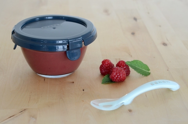 Контейнер стеклянный для хранения Beaba Babycook Pyrex, 200 мл, синий (780500) - Pampik - 4