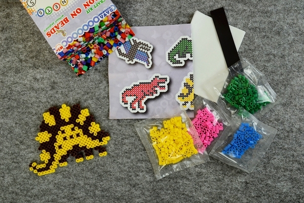 Набір для творчості Умняшка Магніти з термомозаїки без планшета Динозаври (ТМ-011) - Pampik - 2