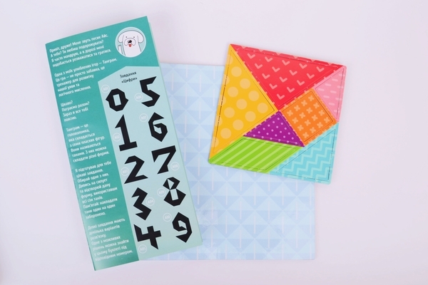 Настільна магнітна гра Умняшка Танграм (1487) - Pampik - 3