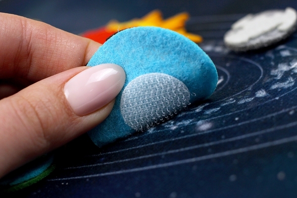 Развивающая игра из фетра Умняшка Космос (ПФ-011) - Pampik - 9