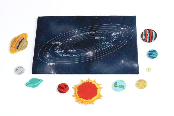 Развивающая игра из фетра Умняшка Космос (ПФ-011) - Pampik - 8