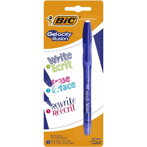 

Гелевая ручка BIC Gel-ocity Illusion, синий, 1 шт. (943452