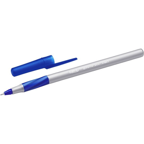 Шариковая ручка BIC Round Stic Exact, синий, 4 шт. (932857) - Pampik - 5