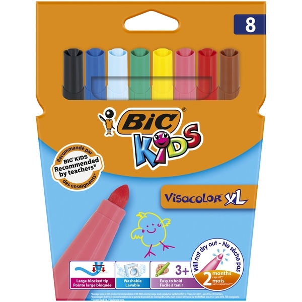 

Фломастеры BIC Kids Visacolor XL, 8 шт. (8290061