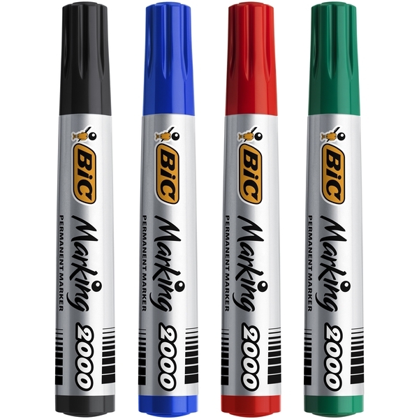 

Перманентний маркер BIC Marking 2000 ECOlutions, ассорти, 4 шт. (8209112