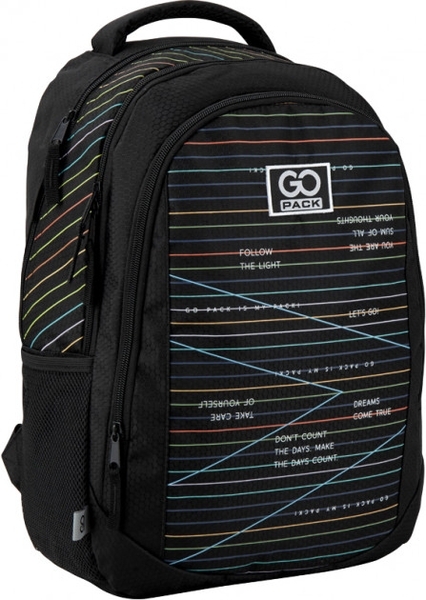 

Рюкзак GoPack Education 133-2 Stripes, черный (GO20-133M-2