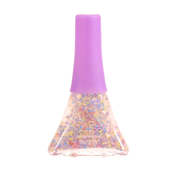 Лак для нігтів Lukky Конфетті-Мікс, бузковий з блакитним, мікс із зірочками (T16752) - Pampik