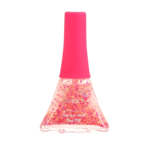 Лак для ногтей Lukky Конфетти-Микс, розовый с золотистым (T16750) - Pampik