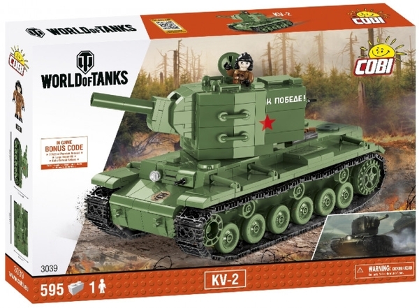 

Конструктор Cobi World Of Tanks КВ-2, 595 деталей (COBI-3039